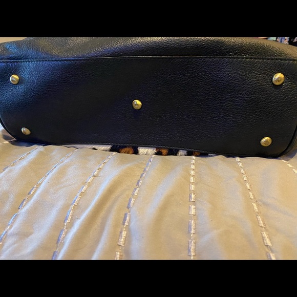 INNUE Made in Italy black leather satchel - Picture 6 of 10